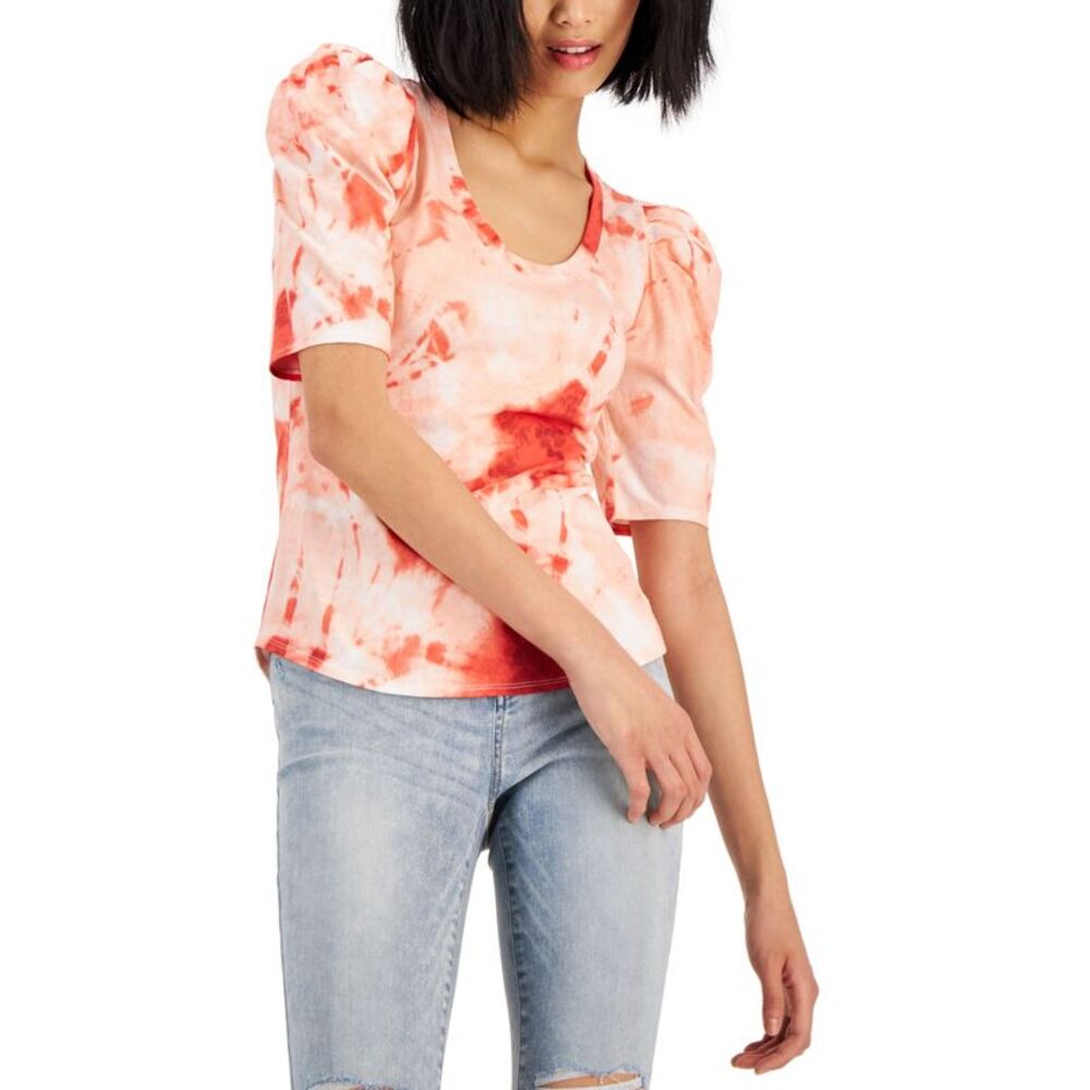INC International Concepts Cotton Puff Sleeve Top